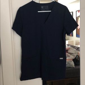 FIGS Casma dark blue scrub top